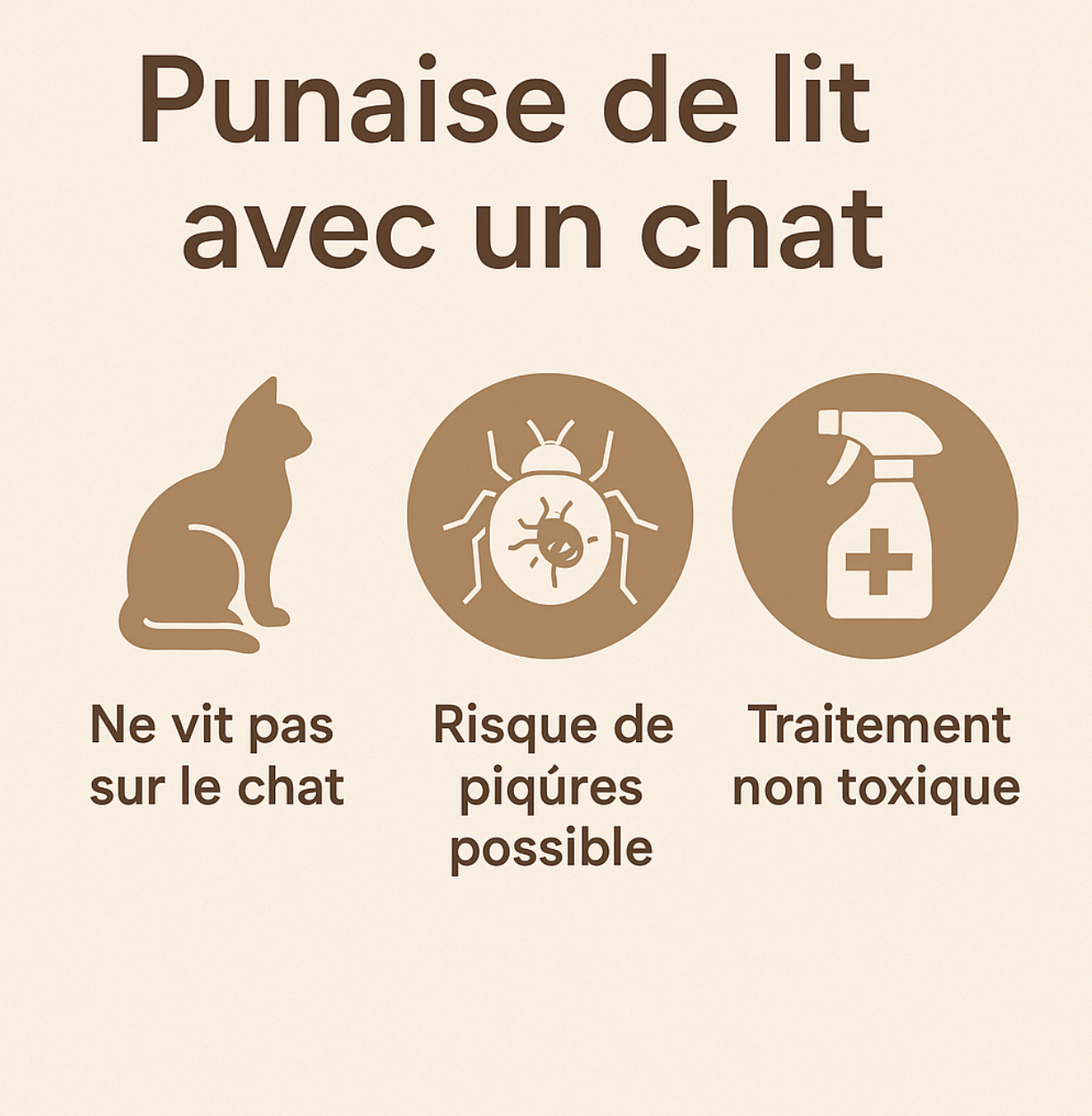 punaise de lit vs chat